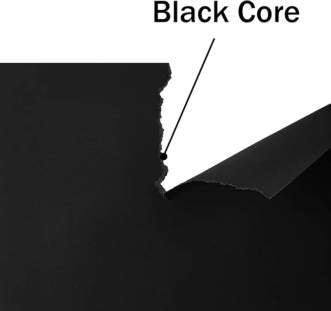 24 Sheets Black Cardstock 8.5 x 11 Black Paper, Goefun 80lb Card Stock Printer - Image 4