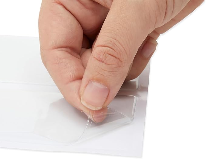 Juvale 100-Pack Clear Business Card Pockets - Image 6