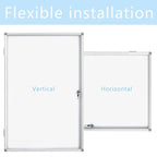 Lockable Dry Erase Board 36x24 Inches Enclosed Bulletin Boards White Board - Image 3