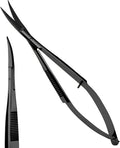 Cross Edge Curved Spring Scissors 5 Inch Stainless Steel Precision Eyebrow & by MyLashToolsByCrossEdge