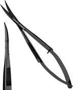 Cross Edge Curved Spring Scissors 5 Inch Stainless Steel Precision Eyebrow & by MyLashToolsByCrossEdge