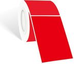 STARLIBOO 250 Red 2*3 Inch Rectangle Removable Writable Color Coding Labels by STARLIBOO
