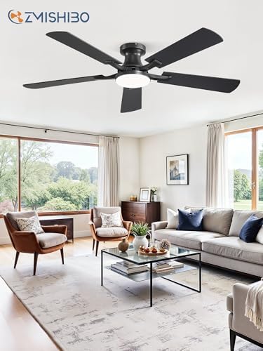 zmishibo 52 inch ceiling fans with lights, remote&app, view 9