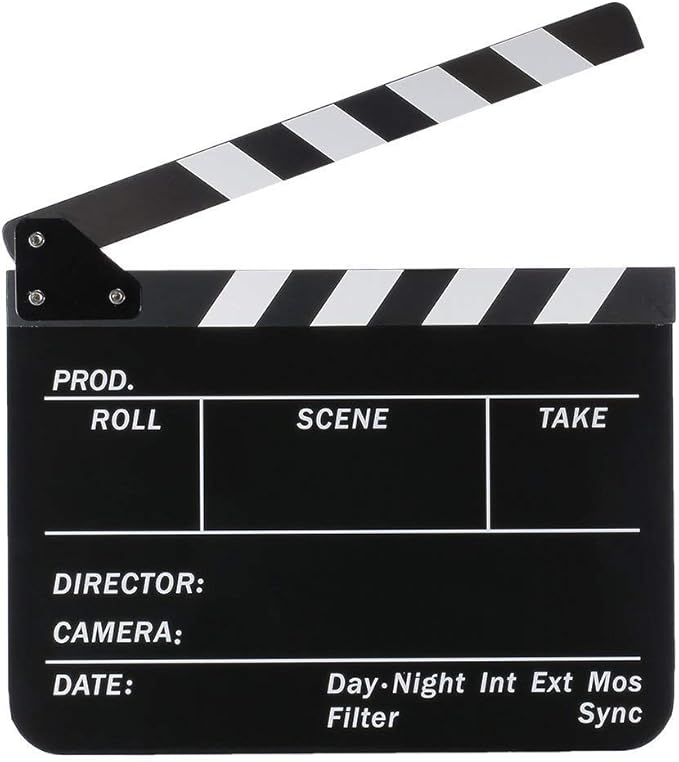Coolbuy112 Movie Directors Clapboard, Photography Studio Video TV Acrylic - Image 2