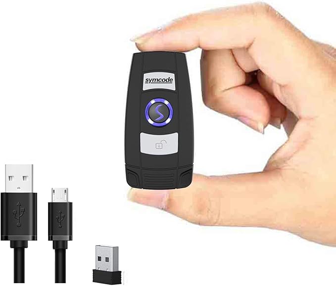 Mini 2D Portable Handheld Bluetooth Barcode Scanner Wireless 2.4G & USB Wired by ProfessionalBarcodeScanner