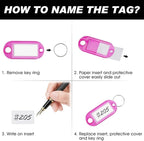 Key Labels, Key Tags, 30 Pack Plastic Key Tags - Image 3