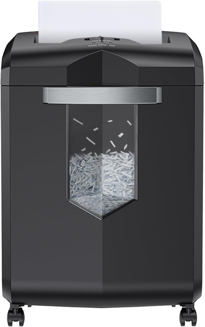 Bonsaii Heavy Duty 18-Sheet Cross-Cut Paper Shredder 60-Minute Runtime 6-Gallon by bonsaii