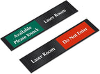 SmartSign Laser Room Available/Do Not Enter Please Knock Slider Sign, 2.25" x - Image 7