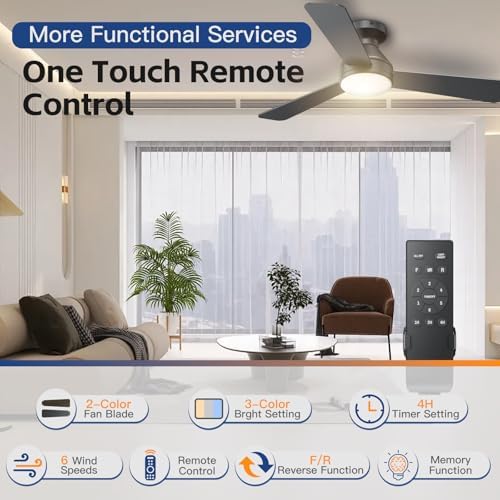 42 inch ceiling fans with lights and remote shown in use