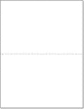 NextDayLabels - Letter Size White Perforated Blank Post Card Cardstock