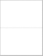 NextDayLabels - Letter Size White Perforated Blank Post Card Cardstock