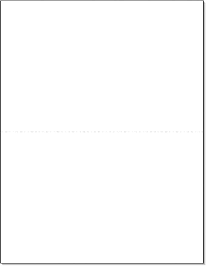 NextDayLabels - Letter Size White Perforated Blank Post Card Cardstock by NextDayLabels