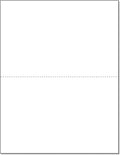 NextDayLabels - Letter Size White Perforated Blank Post Card Cardstock by NextDayLabels