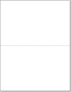 NextDayLabels - Letter Size White Perforated Blank Post Card Cardstock by NextDayLabels
