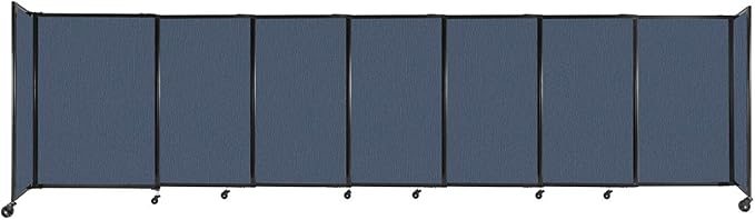 Versare Straightwall Sliding Portable Wall Partition | Freestanding Office by VERSARE