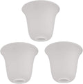 Eumyviv 3 Pack Bell Shaped Frosted Glass Lamp Shade Replacement
