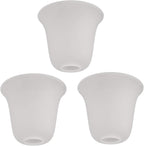Eumyviv 3 Pack Bell Shaped Frosted Glass Lamp Shade Replacement
