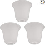 Eumyviv 3 Pack Bell Shaped Frosted Glass Lamp Shade Replacement by Eumyviv