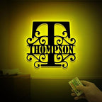 Custom Metal Signs | Personalized Monogram Name Sign | Outdoor Wall Art - Image 2