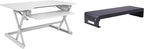 Rocelco 40" Large Height Adjustable Standing Desk Converter