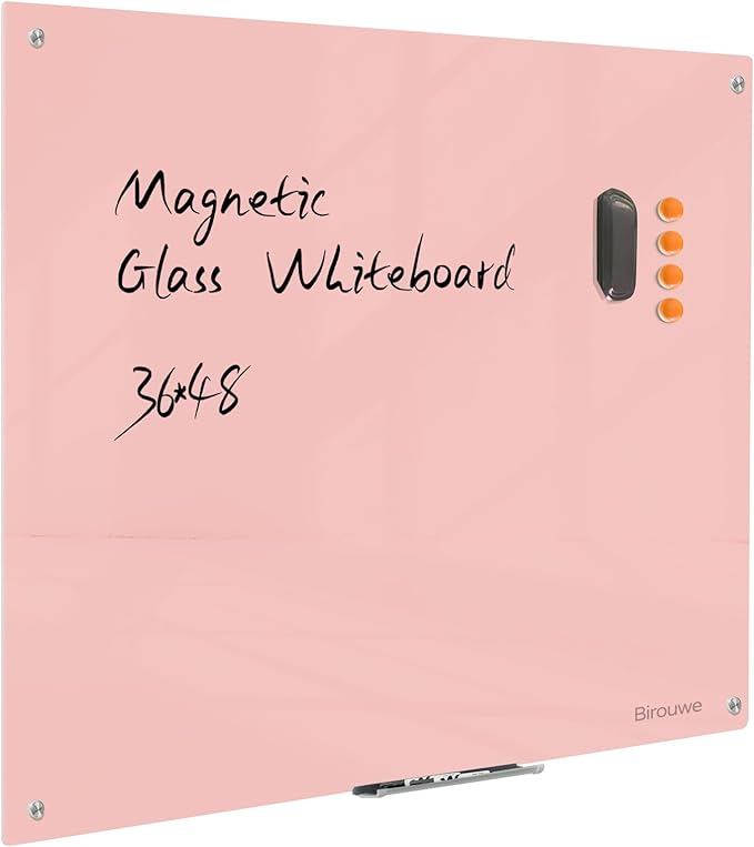 Magnetic Glass Dry Erase Board by Unknown
