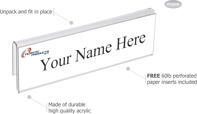 Glass Wall Name Plate Holders - Image 5