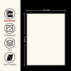 OcePor 200 Sheets Cream Cardstock Paper, Colored Printer Paper 8.5 x 11 - Image 2