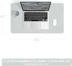 YSAGi Non-Slip Leather Desk Pad, Waterproof Laptop Computer Desk Keyboard Mat - Image 2