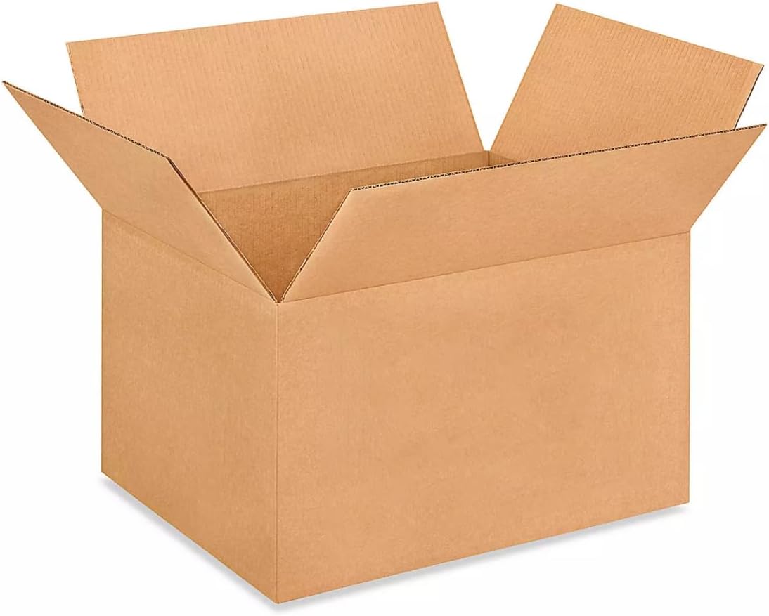 IDL Packaging - B-12128-10 Medium Corrugated Shipping Boxes 12"L x 12”W x 8"H -