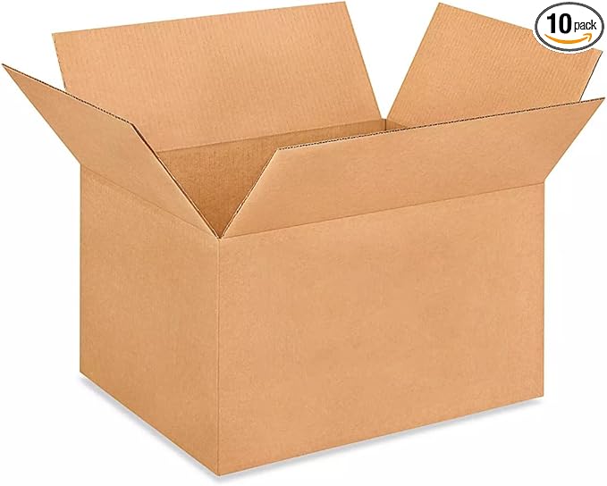 IDL Packaging - B-12128-10 Medium Corrugated Shipping Boxes 12"L x 12”W x 8"H - by IDLPackaging