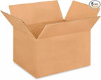 IDL Packaging - B-14148-5 Medium Corrugated Shipping Boxes 14"L x 14”W x 8"H - by IDLPackaging