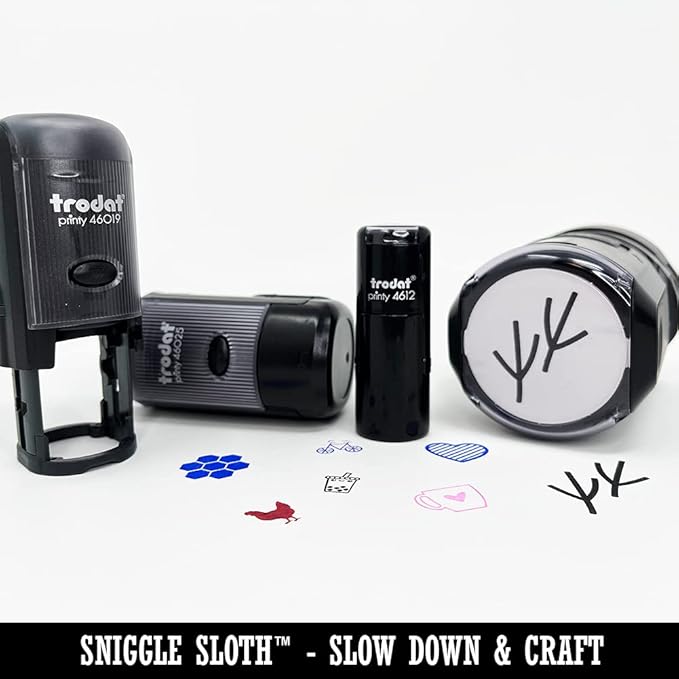 Thank You in Heart Self-Inking Rubber Stamp - Image 5