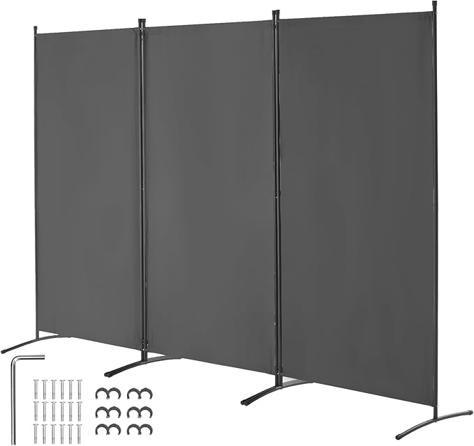 VEVOR Room Dividers, 3 Panel Room Divider, Folding Privacy Screen and Portable by VEVOR