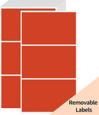 STARLIBOO Removable Colored Labels Stickers, 3X5 Inch Removable Large Label by STARLIBOO