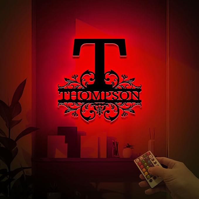 Custom Metal Signs | Personalized Monogram Name Sign | Outdoor Wall Art - Image 9
