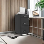 Lorell LYS SOHO Box/File/File 3-Drawer Mobile File Cabinet - Image 2