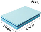 50 Sheets 4x6 Colored Cardstock Paper 5 Colors Blank Flash Cards, 250 GSM Heavy - Image 3