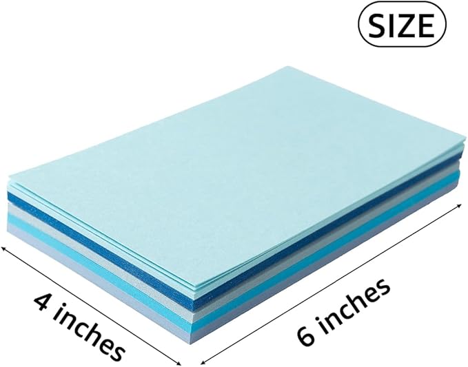 50 Sheets 4x6 Colored Cardstock Paper 5 Colors Blank Flash Cards, 250 GSM Heavy - Image 3