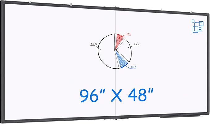Magnetic Dry Erase Board 96 x 48 inches, Maxtek 4" x 8" Whiteboard by Maxtek