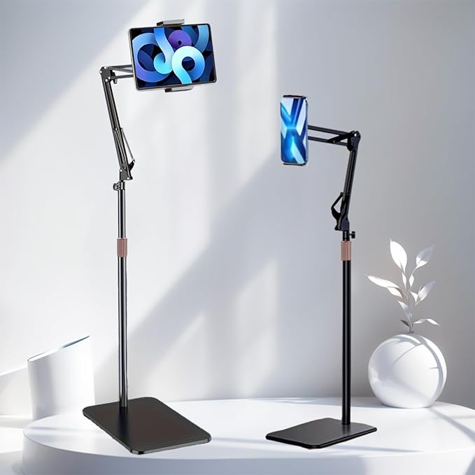 Hosann Century Tablet Floor Stand Holder 360° Rotatable Metal Tablet Stand by HosannCentury