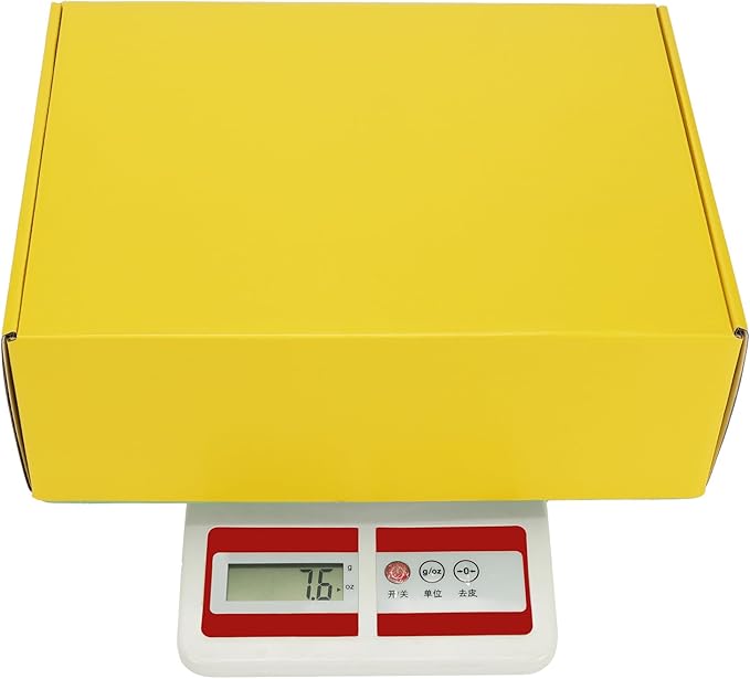 PHAREGE 12x9x4 inch Gift Shipping Boxes Bulk 6 Pack Yellow, Tab Lock Tuck Top - Image 5