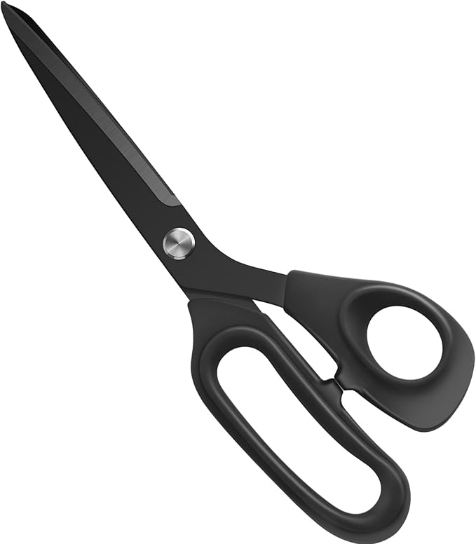 Zicolu 10 inch Black Office Scissors All Purpose, Sewing Scissors - Image 8