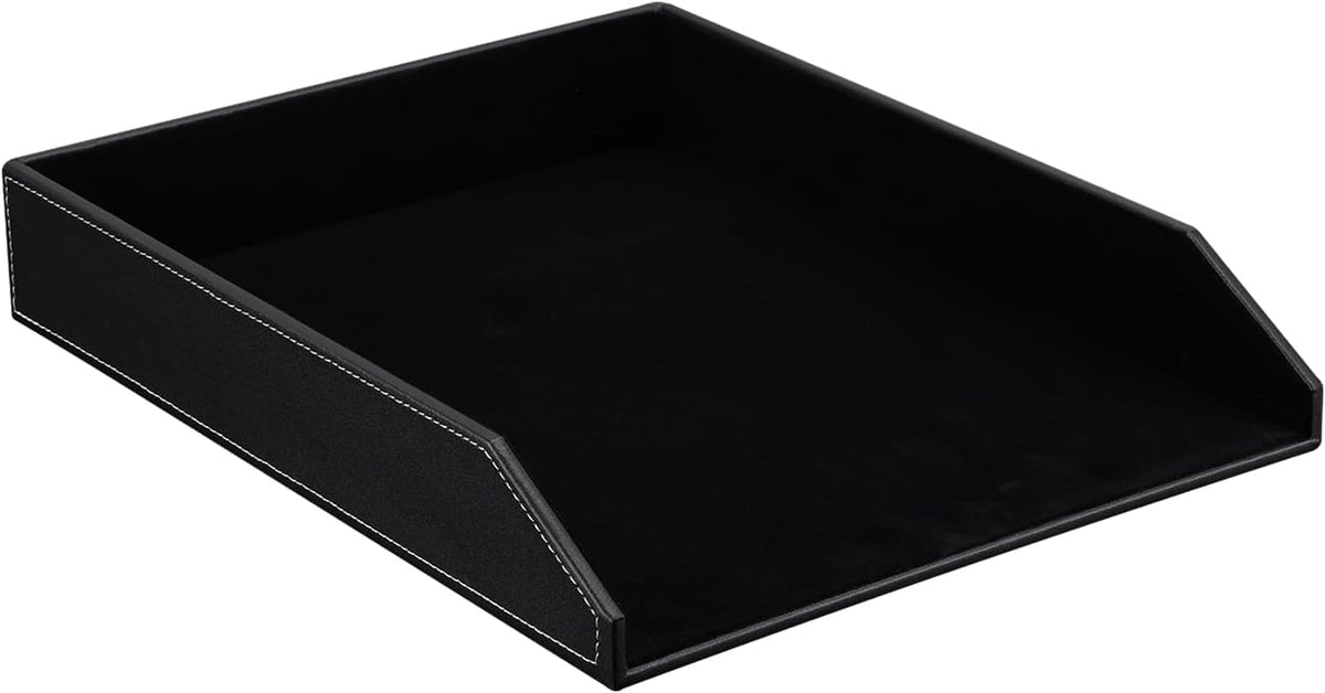 kingfom letter tray, pu leather paper organizer tray, main product view