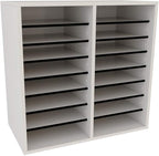 AdirOffice Wooden Adjustable organizerserature Organizer, 16 Compartment Office - Image 7