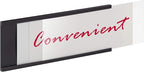 LLPT Magnetic Label Holder 3" x 1" 50 Packs C Channel 300g White Paper Cards - Image 7