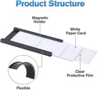 LLPT Magnetic Label Holder 5" x 3" 26 Packs C Channel White Paper Cards - Image 7