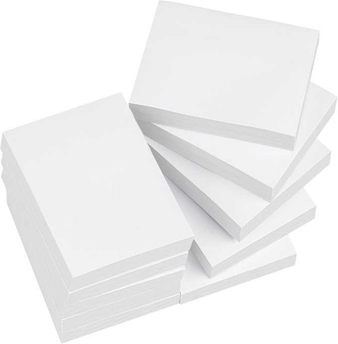 White Sticky Notes 1.5 x 2 in, 10 Pads Small Self-Stick Notes, 100 Sheets/Pad by Agoer
