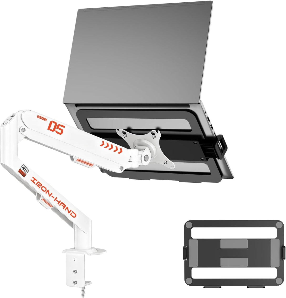 JINRAIKO Laptop Mount for Desk (11.3"-17.3"), 360° Rotating Foldabl...