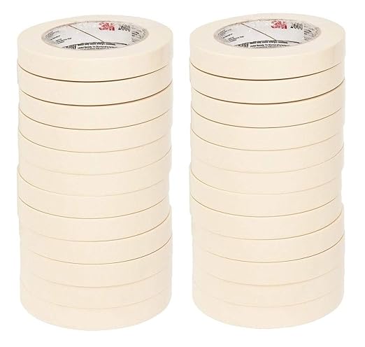 3M Highland Economy Masking Tape, 3/4 inch x 60 Yards – General Purpose Crepe by 3MIndustrial