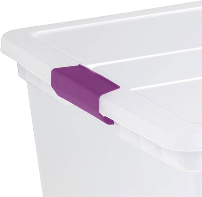 Sterilite 8-Pack 110 Quart ClearView Latch Box, Stackable Organizer Bins - Image 8